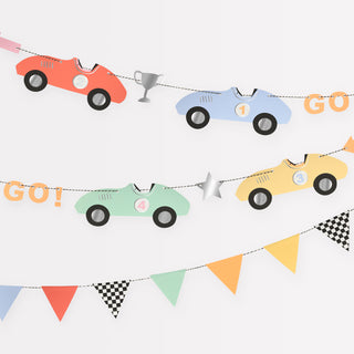 Race Cars Garland - BAM Party and Events