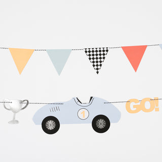 Race Cars Garland - BAM Party and Events