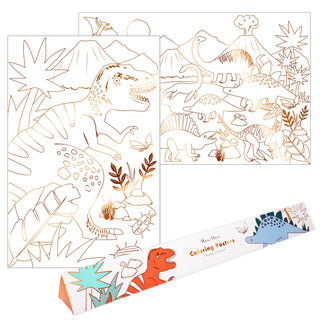 Dinosaur Kingdom Colouring Posters - BAM Party and Events