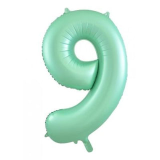 Giant Pastel Mint Number Balloon - BAM Party and Events