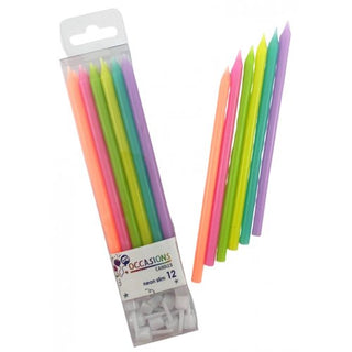 Slim Neon Candles - BAM Party and Events