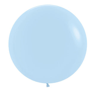 60cm Latex Balloon - Pastel Blue - BAM Party and Events