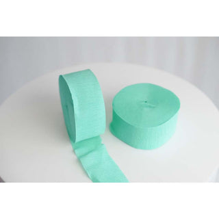 Pastel Mint Crepe Streamer Roll