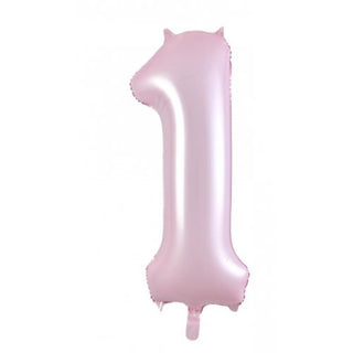 Giant Pastel Pink Number Foil Balloon - BAM Party and Events