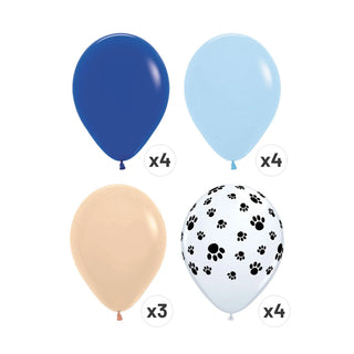 Blue Puppy Balloons (Pack of 15) - BAM Party and Events