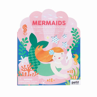 Mermaids Colouring Book With Stickers - BAM Party and Events
