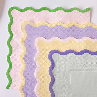 Pastel Wave Napkins - BAM Party and Events