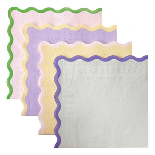 Pastel Wave Napkins - BAM Party and Events