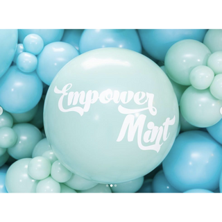 60cm Latex Balloon - Empower Mint - BAM Party and Events