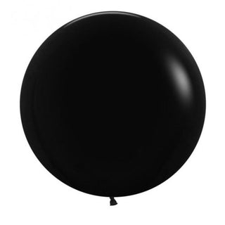 60cm Latex Balloon - Black - BAM Party and Events