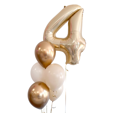 Single Number Balloon Bunch - Choose Your Own Colours