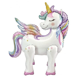 Standing Unicorn Foil Balloon - BAM Party and Events