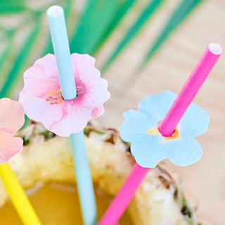 Hawaiian Paper Straws - BAM Party and Events