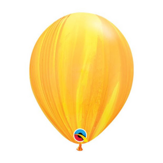 28cm Latex Balloon - Yellow & Orange SuperAgate
