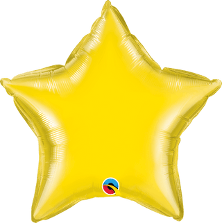 20" Yellow Star Foil Balloon - BAM Party and Events