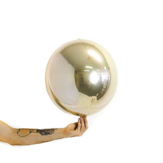 Metallic White Gold 35cm Loon Ball