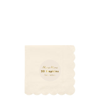 Simply Eco Small Napkins - Cream - BAM Party and Events