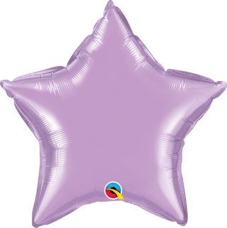 20" Pearl Lavender Star Foil Balloon - BAM Party and Events