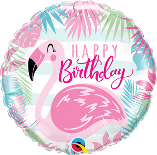 Birthday Flamingo Foil Balloon
