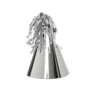 Metallic Silver Party Hats With Tassels - BAM Party and Events