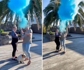 Blue Holi Powder Cannon - BAM Party and Events
