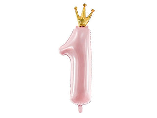 Pink Number 1 Foil Balloon - BAM Party and Events