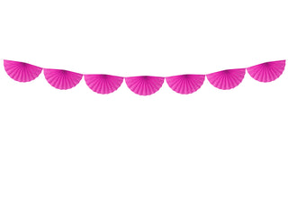 Hot Pink Tissue Garland - BAM Party and Events