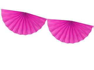 Hot Pink Tissue Garland - BAM Party and Events