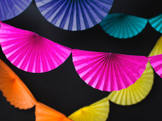 Hot Pink Tissue Garland - BAM Party and Events