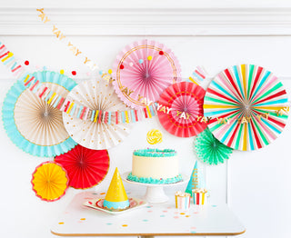 Hip Hip Hooray Party Fans - BAM Party and Events