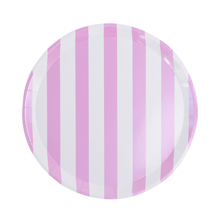 Candy Striped Dinner Plates - BAM Party and Events