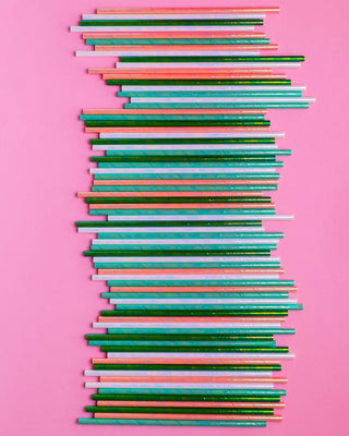 Peach Foil Straws - BAM Party and Events