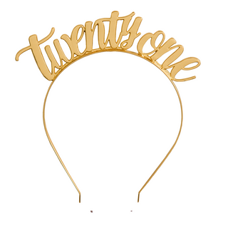 Twenty One Metal Headband - BAM Party and Events