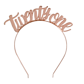 Twenty One Metal Headband - BAM Party and Events