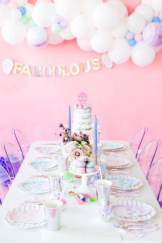 Pastel Skull Dessert Plates - BAM Party and Events