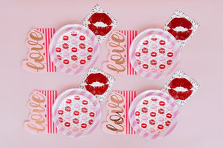 Candy Striped Dinner Plates - BAM Party and Events
