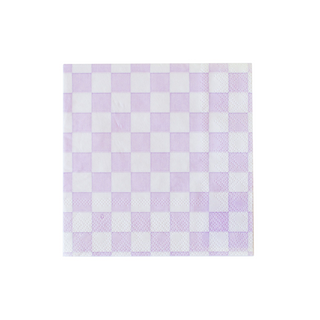 Check It! Purple Posse Cocktail Napkins - BAM Party and Events