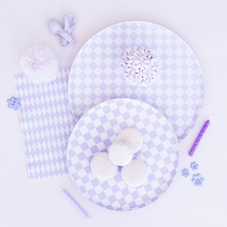 Check It! Purple Posse Cocktail Napkins - BAM Party and Events