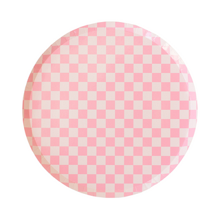 Check It! Tickle Me Pink Dinner Plates - BAM Party and Events