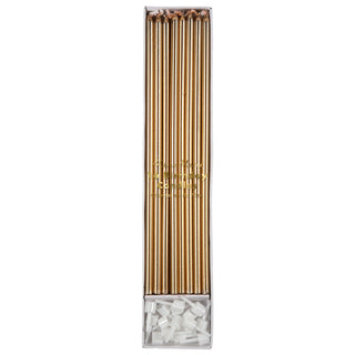 Long Gold Candles - BAM Party and Events