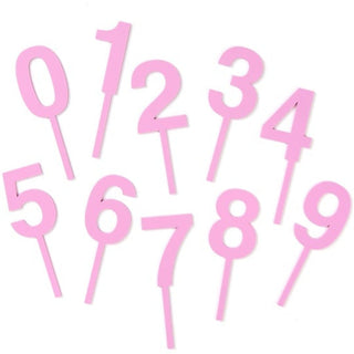 Pastel Lilac Number Cake Toppers - BAM Party and Events