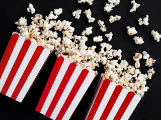 Popcorn Box - Red & White - BAM Party and Events