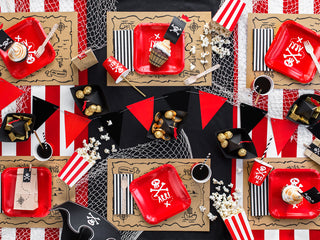 Popcorn Box - Red & White - BAM Party and Events