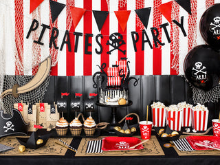 Popcorn Box - Red & White - BAM Party and Events