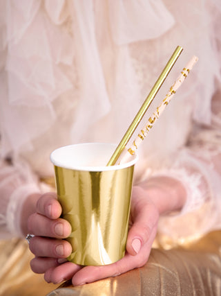 Powder Pink Paper Straws - BAM Party and Events