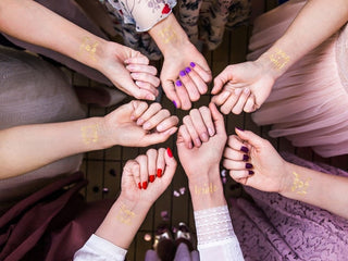 Gold Bachelorette Party Temporary Tattoos
