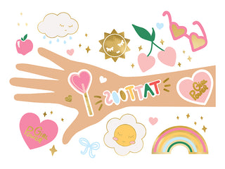 Fun Hearts Temporary Tattoos - BAM Party and Events