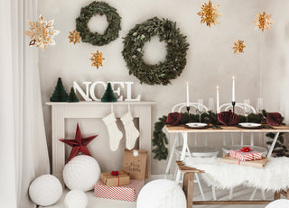 Merry Christmas Kraft Gift Bags 3pk - BAM Party and Events