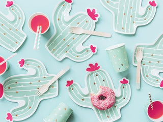 Cactus Paper Plates - BAM Party and Events