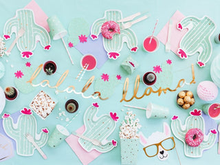 Cactus Paper Plates - BAM Party and Events